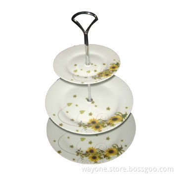Porcelain 3-tier Cake Stands, Perfect for Afternoon Tea, Microwave Safe